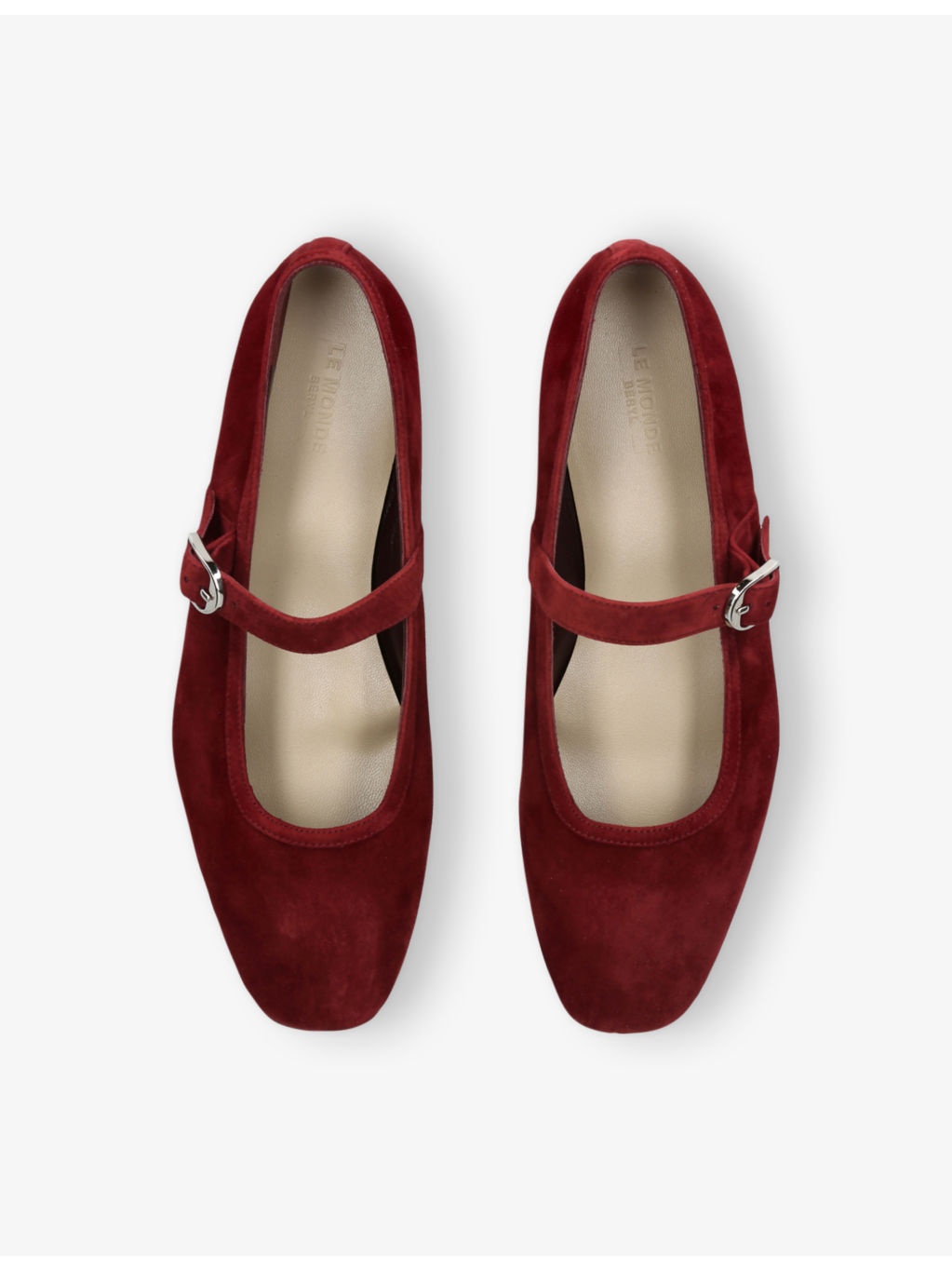 Mary Jane Suede Ballet Flats - 2