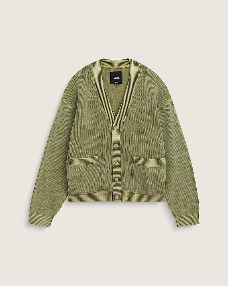 Bayview Acid Wash Cardigan Sweater 1