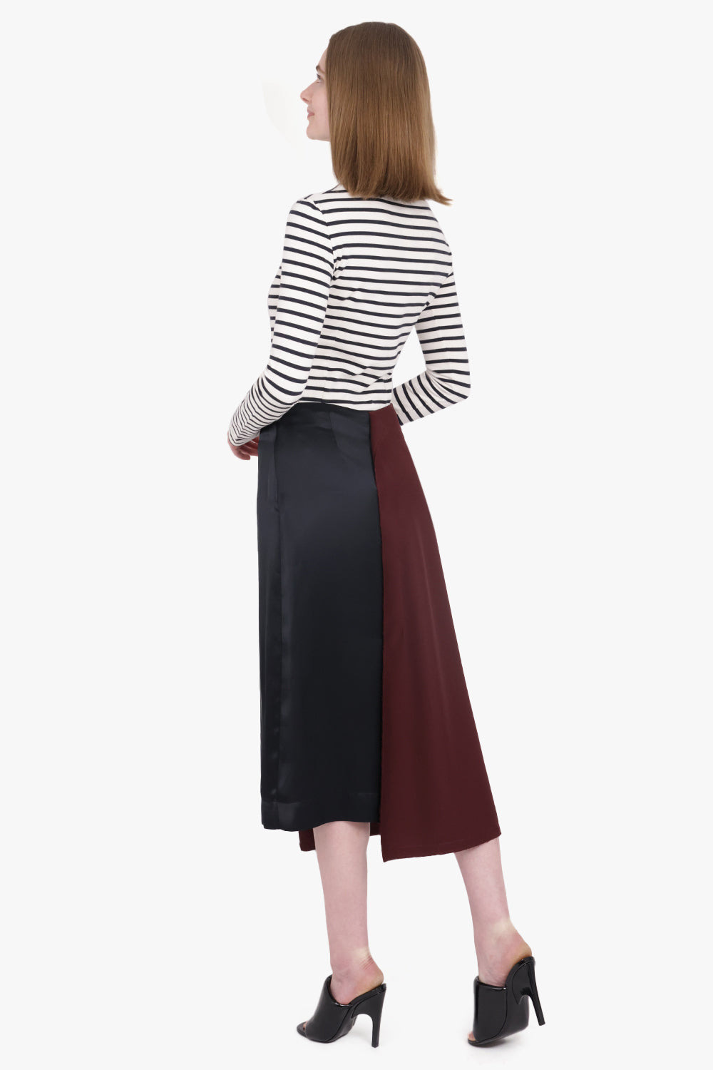STRIPE CUTOUT FRONT L/S TOP | NAVY/WHITE - 5
