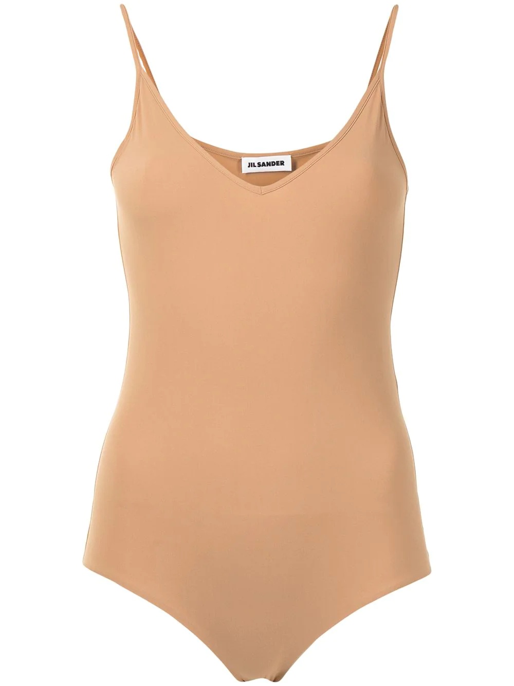 sleeveless V-neck bodysuit - 1