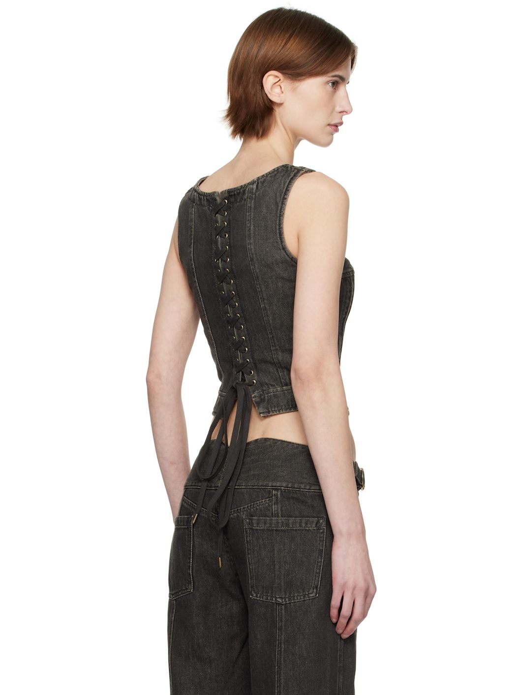 Black Corded Corset - 3