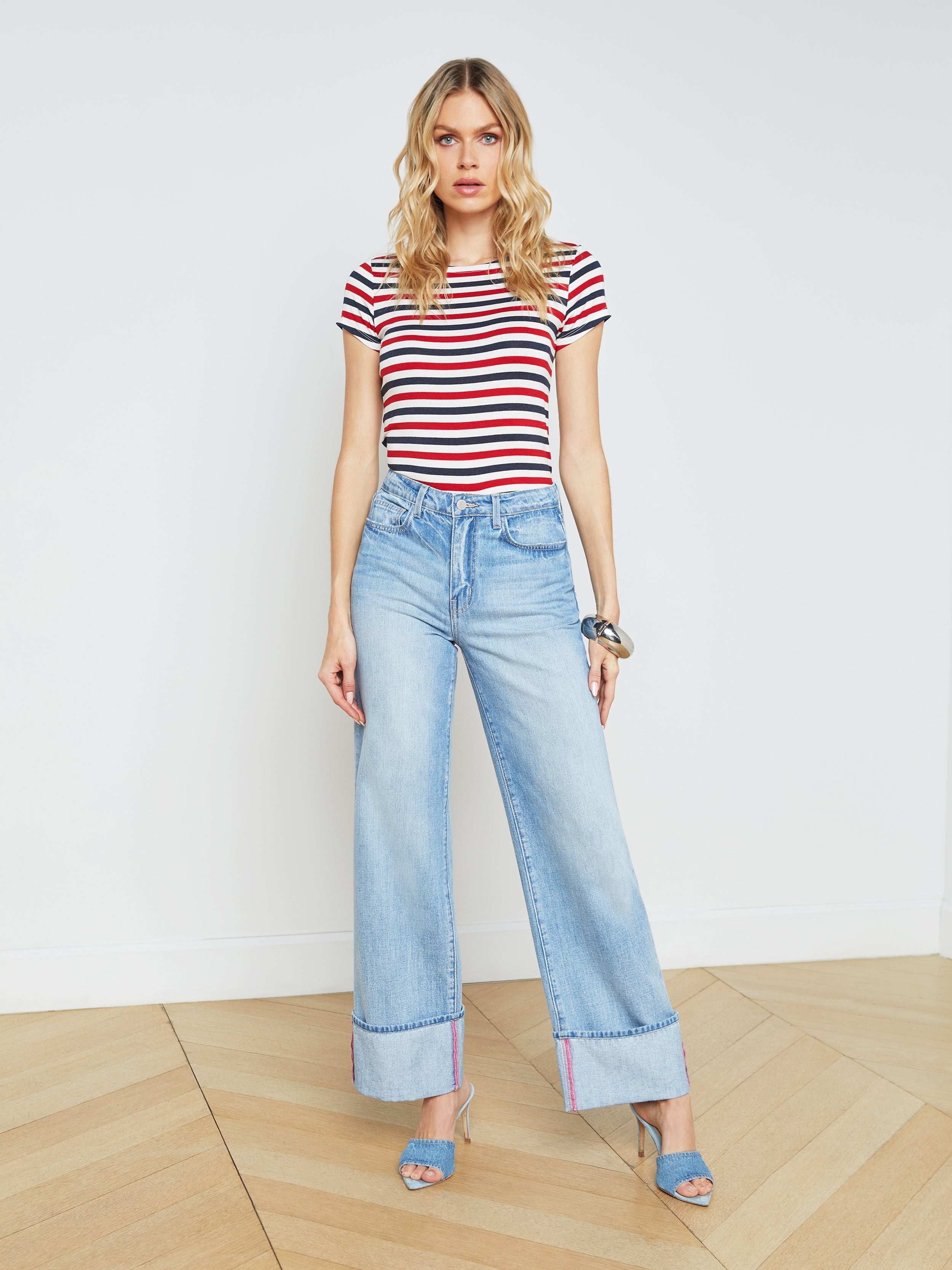 Miley Cuffed Wide-Leg Jean - 2