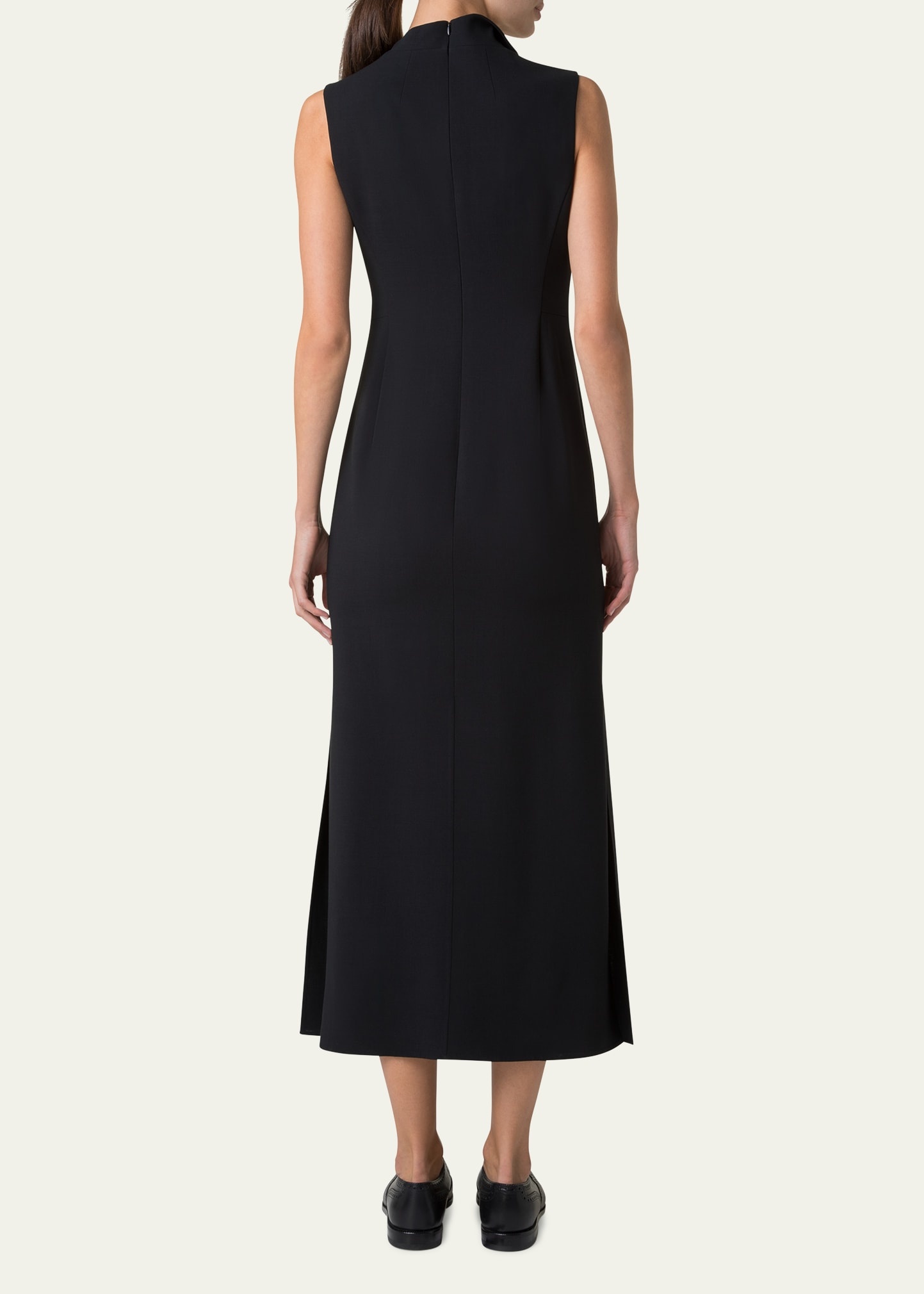 Double-Face Wool Midi Sheath Dress - 3