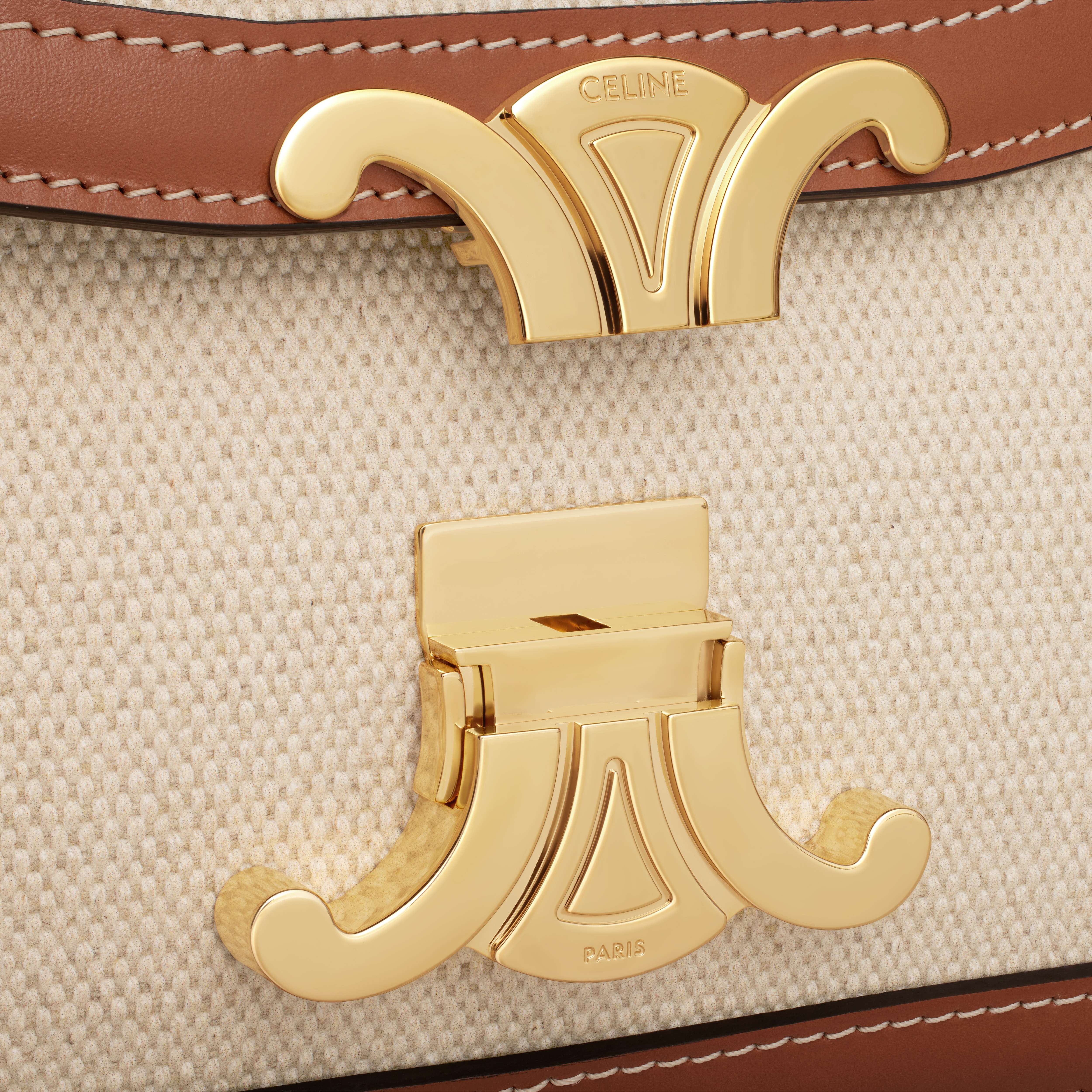 Teen Triomphe Bag in TEXTILE AND CALFSKIN - 5