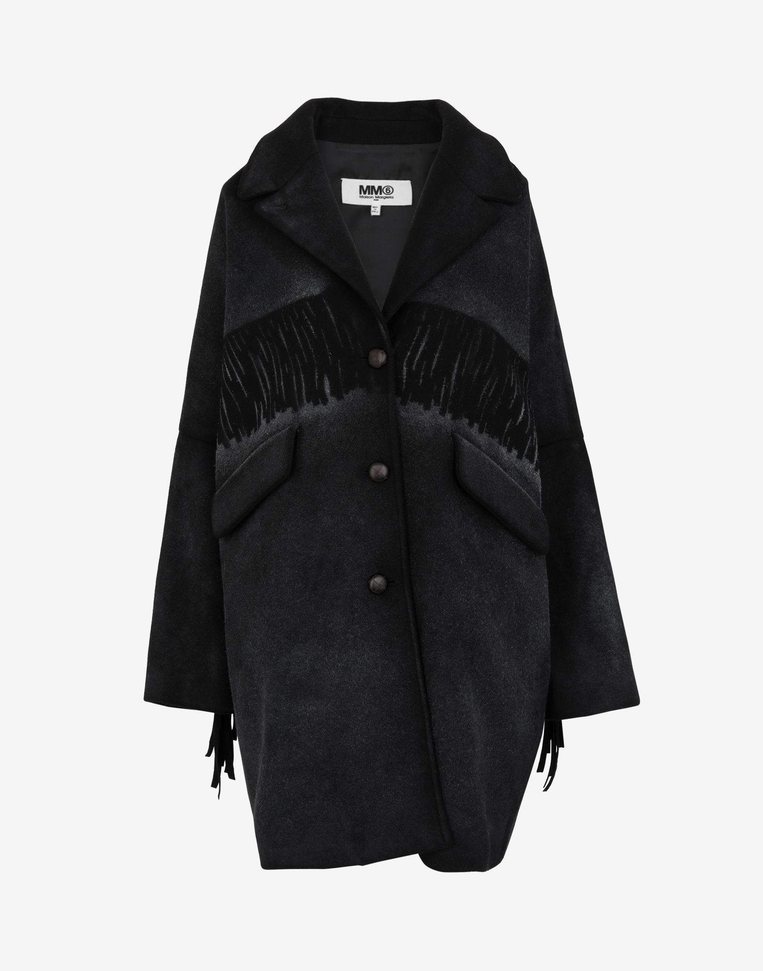 Oversized fringe coat - 1