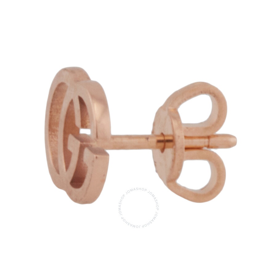 GUCCI Running Rose Gold Stud Earrings - 3