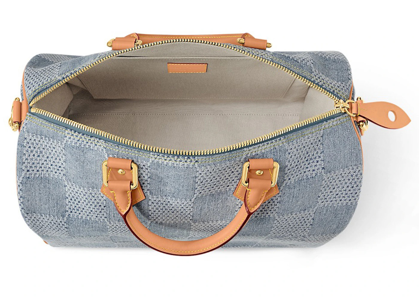 Louis Vuitton Speedy 40 Bandouliere Damier Denim 3D Blue Denim - 3