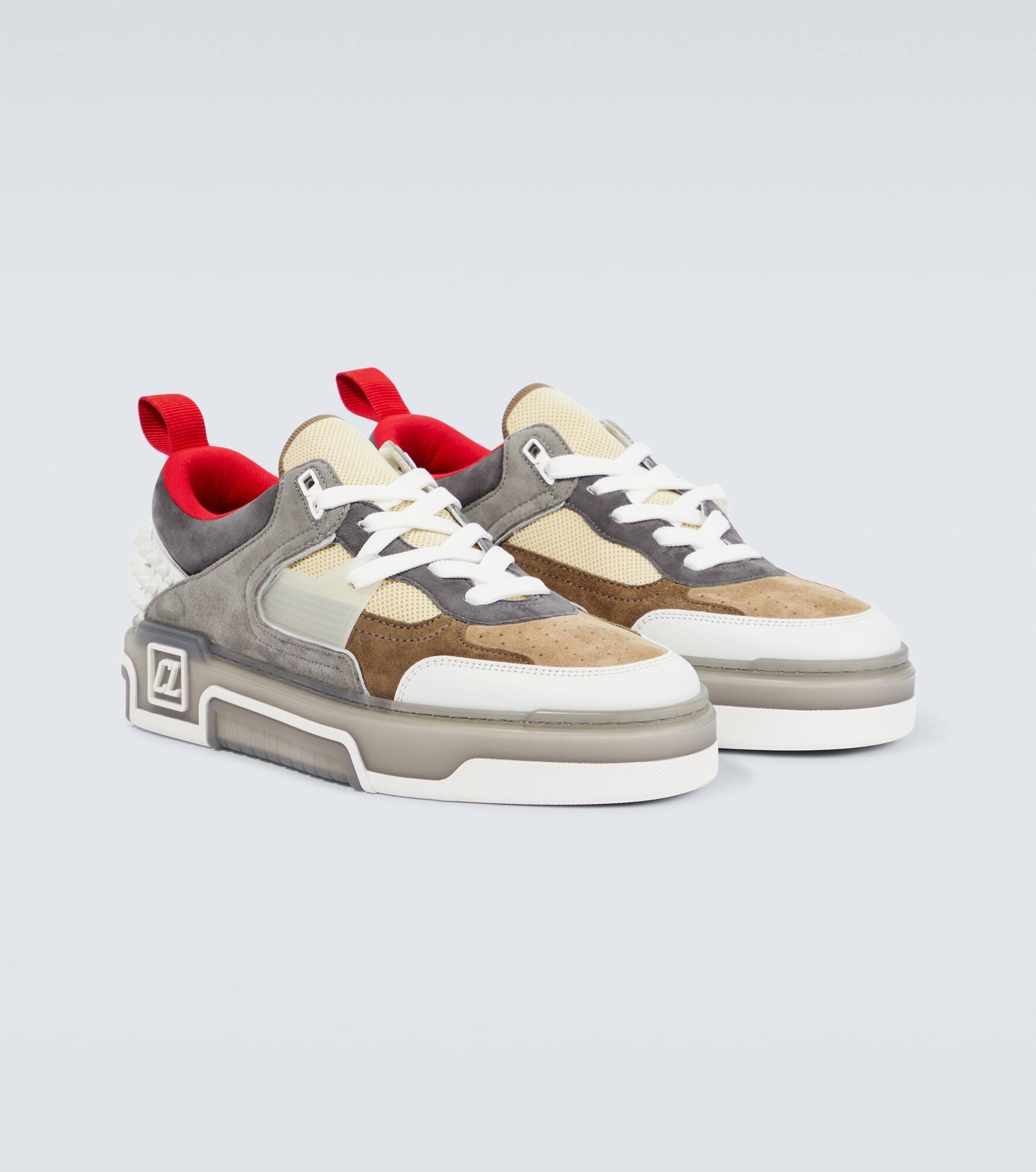 Astroloubi leather and suede sneakers - 5