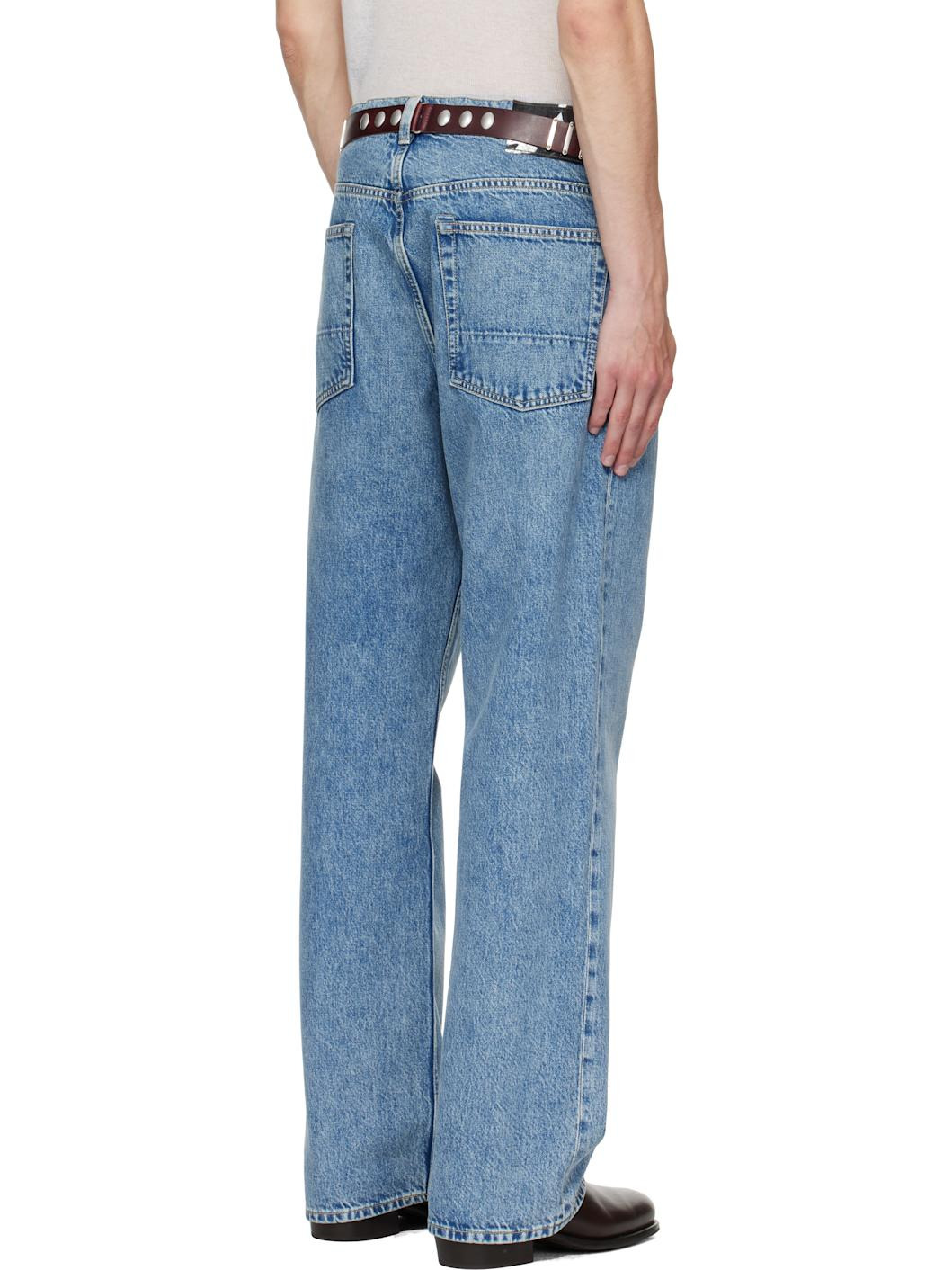 Blue Third Cut Jeans - 3