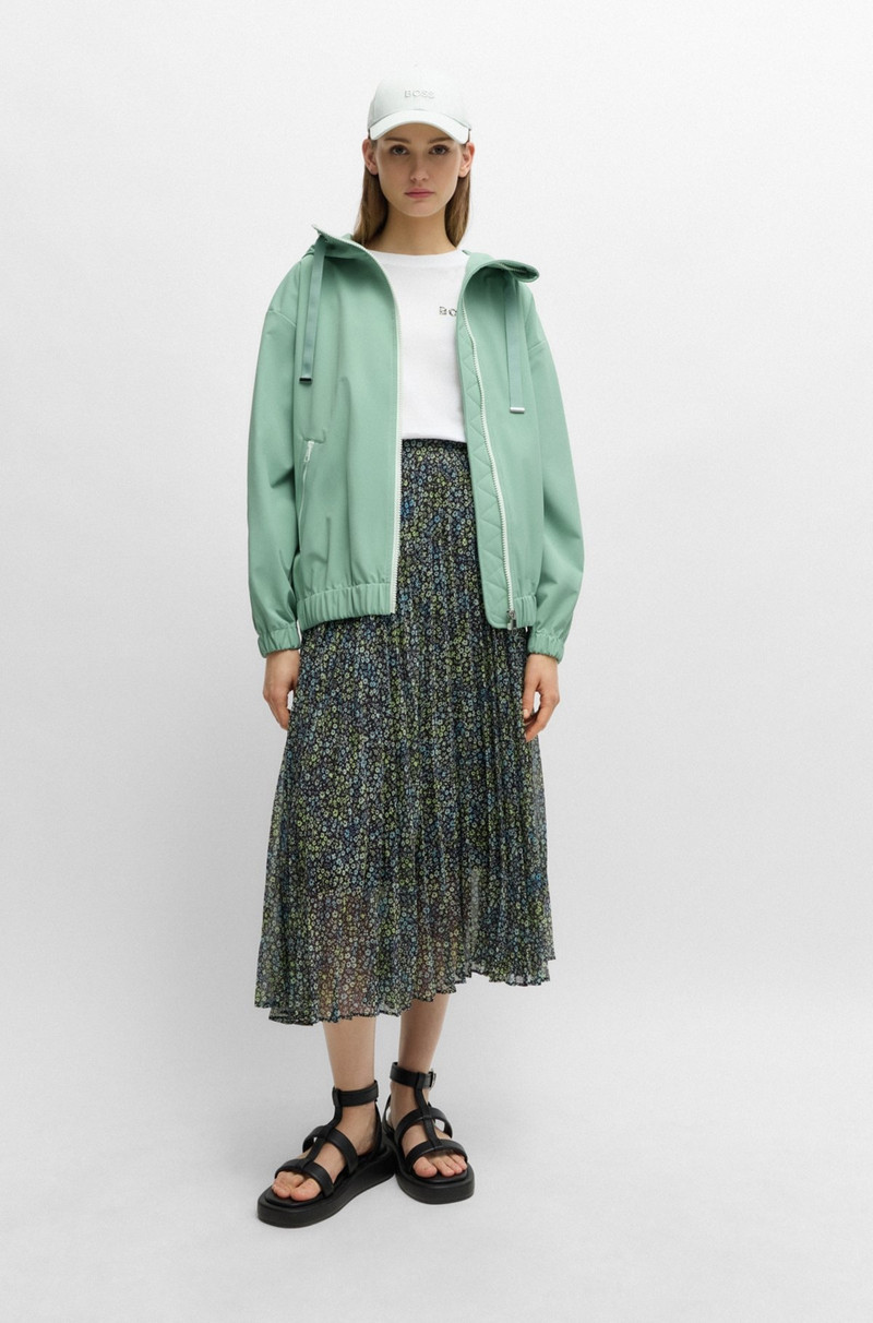 BOSS RELAXED-FIT HOODED JACKET IN WATER-REPELLENT STRETCH FABRIC outlook