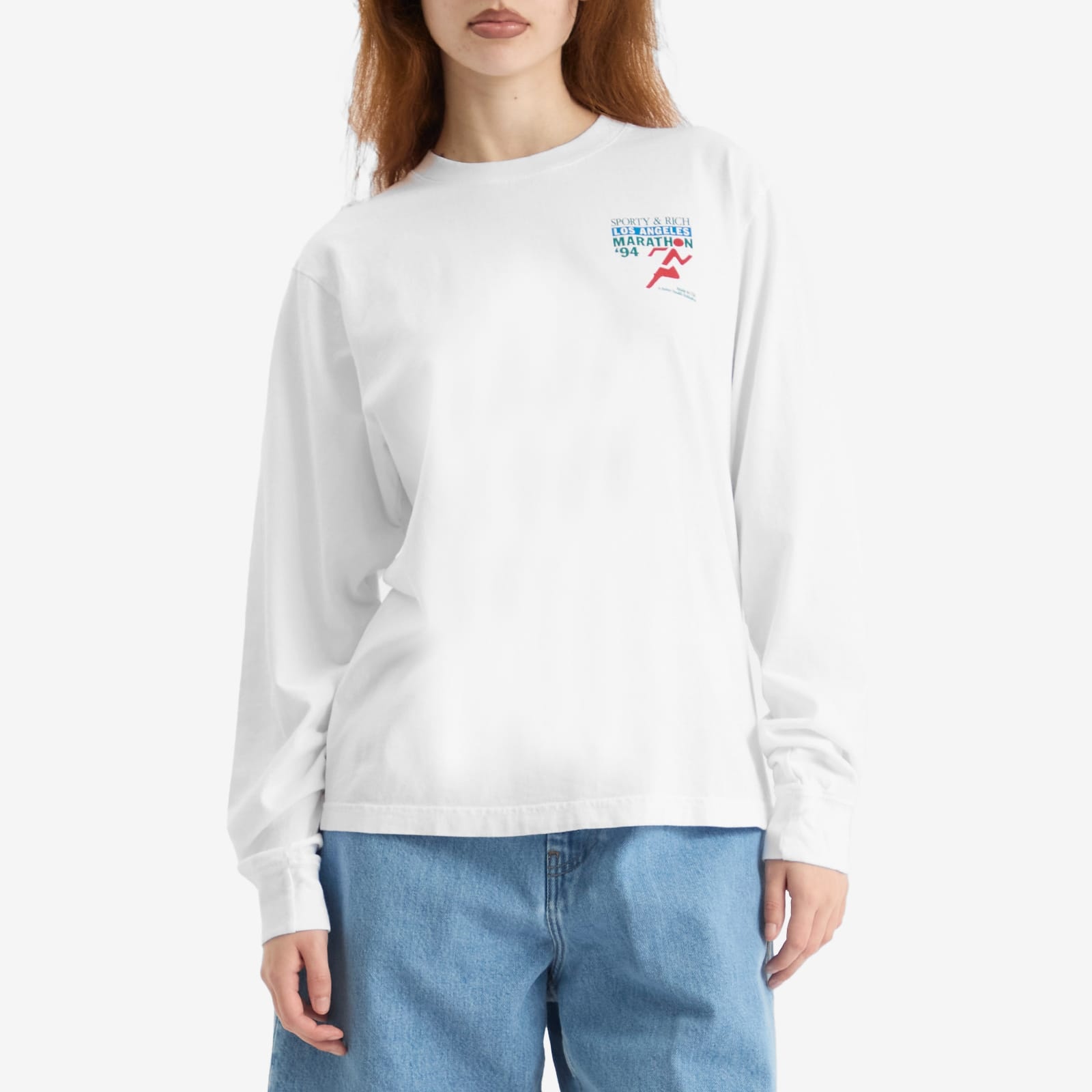 Sporty & Rich LA Marathon Long Sleeve T-Shirt - 2