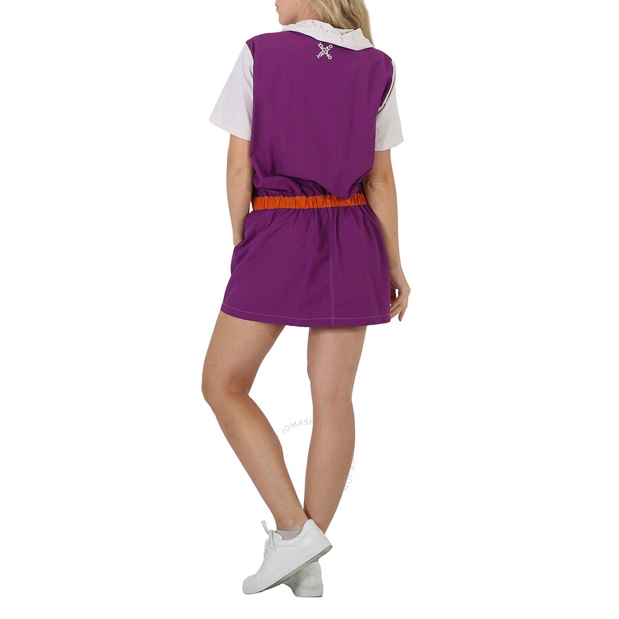 Kenzo Ladies Colorblock Sport Hooded Nylon Dress - 6