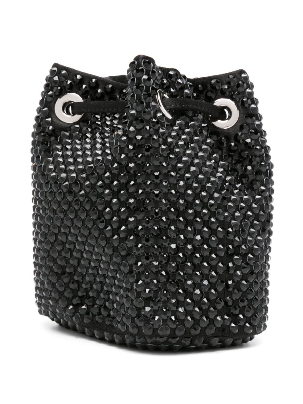 rhinestoned satin mini bag - 3