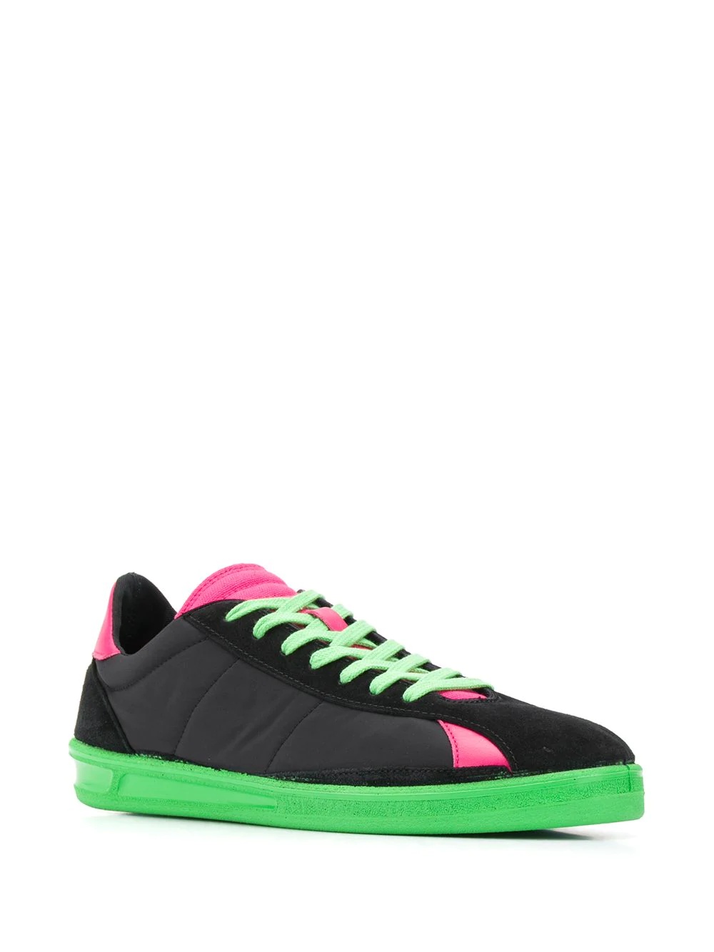 luminous detail panelled trainers - 2