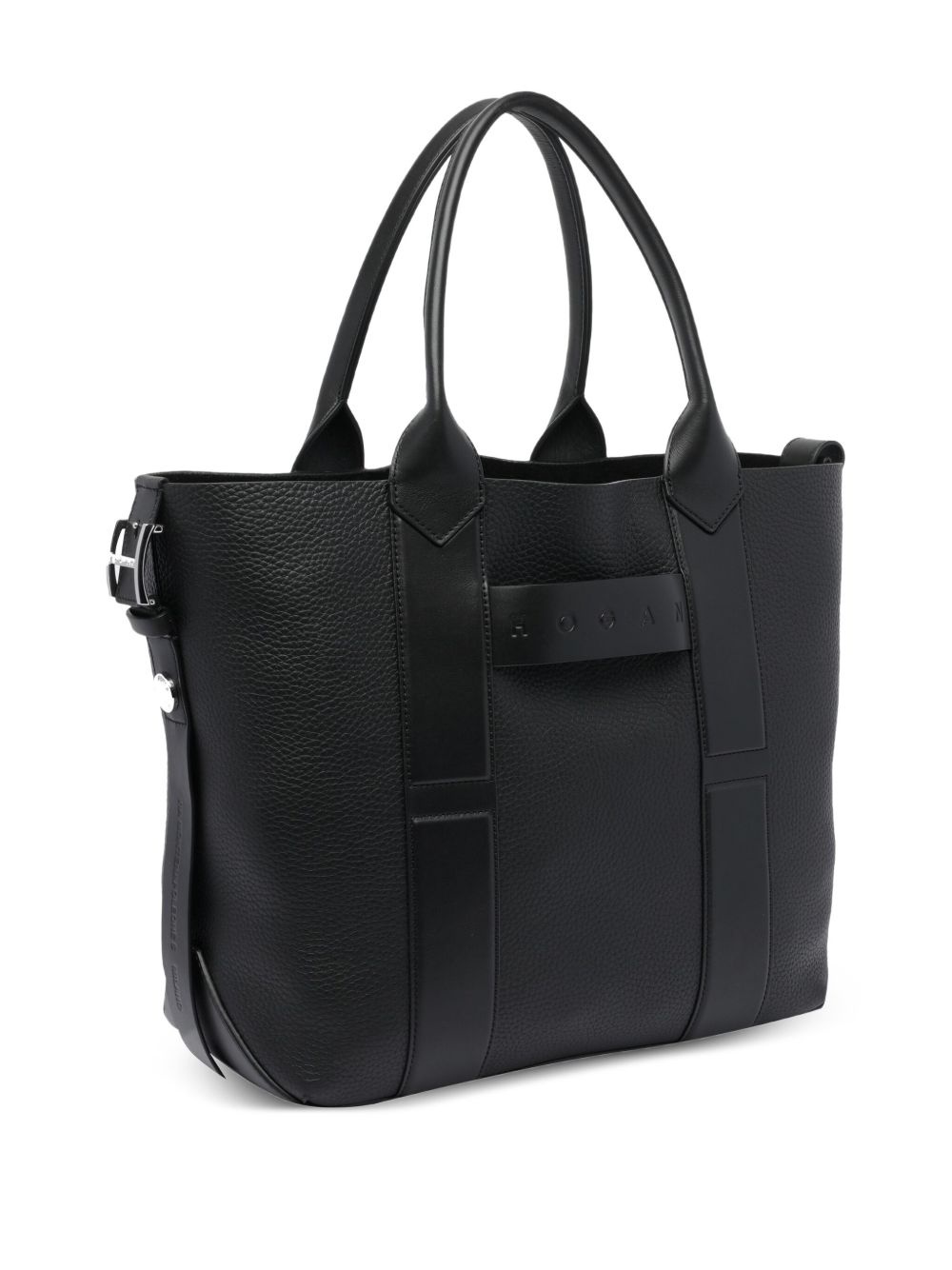 medium Shopping Script leather tote bag - 2