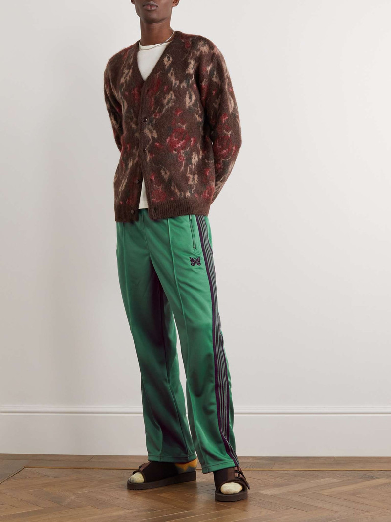 NEEDLES Straight-Leg Webbing-Trimmed Tech-Jersey Track Pants outlook