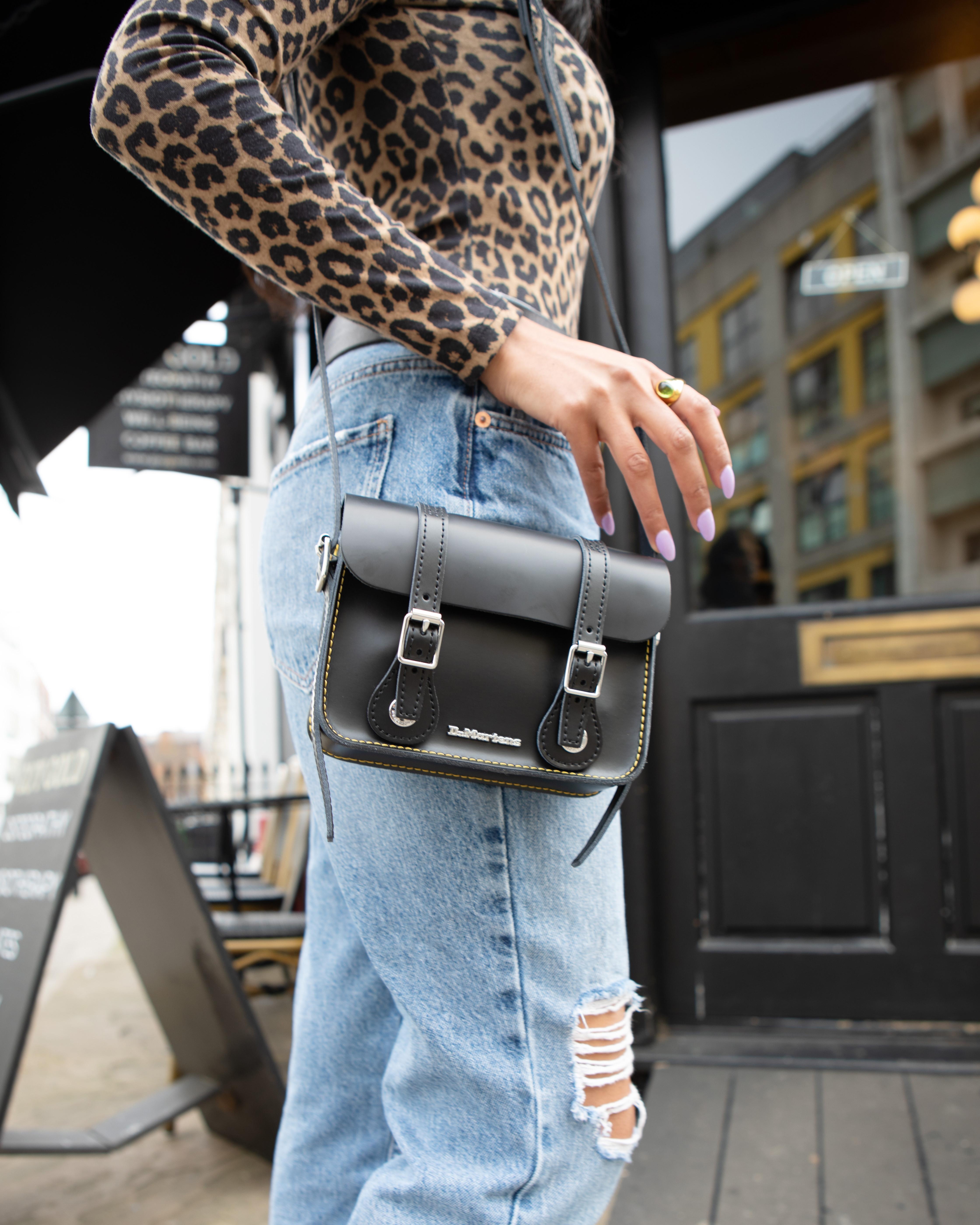 7 Inch Leather Crossbody Bag - 4
