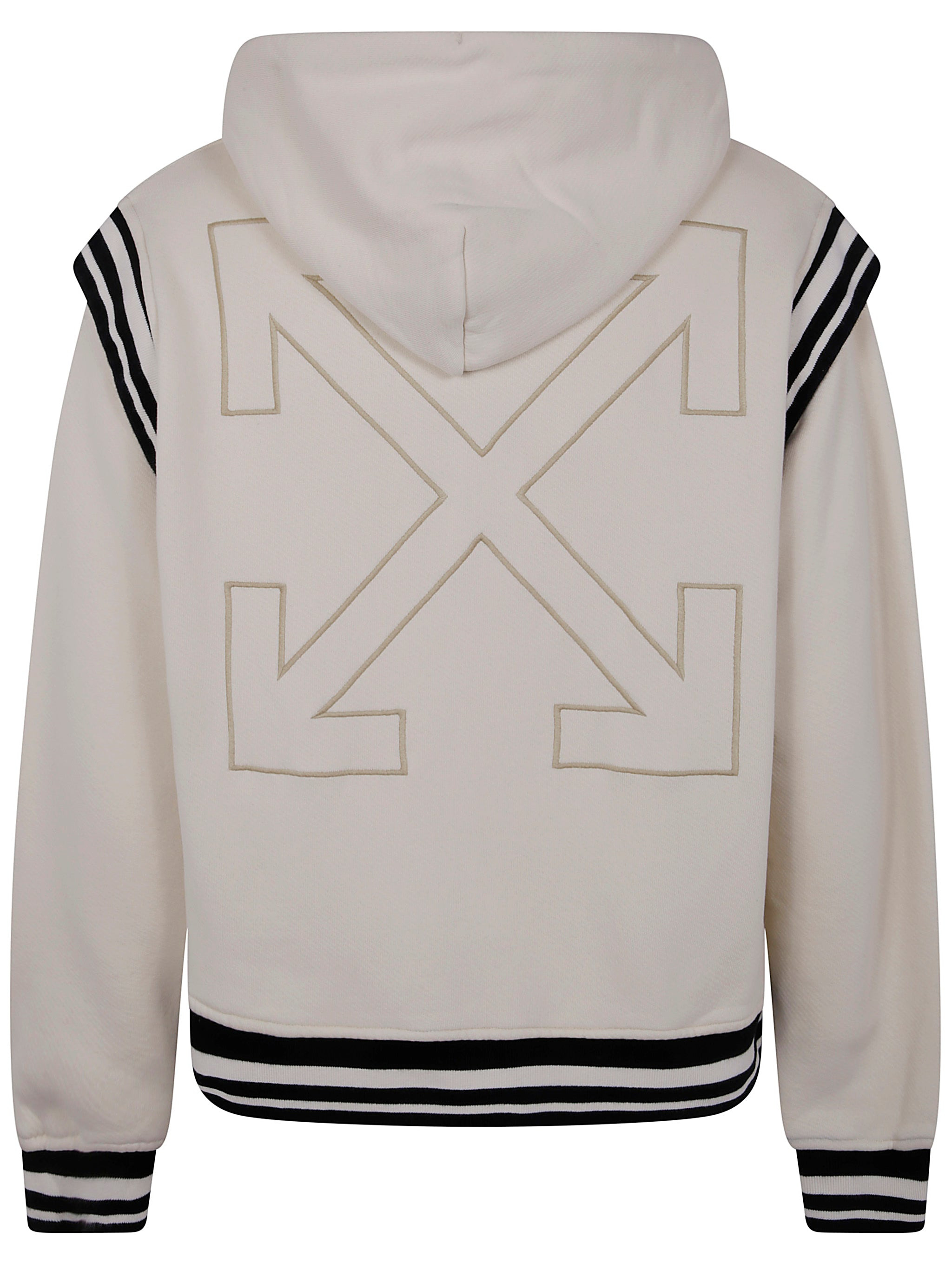 Off White Men Off Fleece Varsity Hoodie - 6