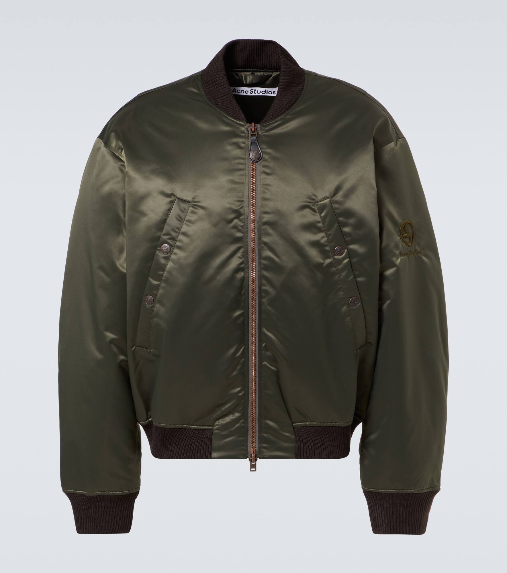 【Acne Studios】Logogram ボンバージャケット Acne Studios - Bomber jacket logogram - Black