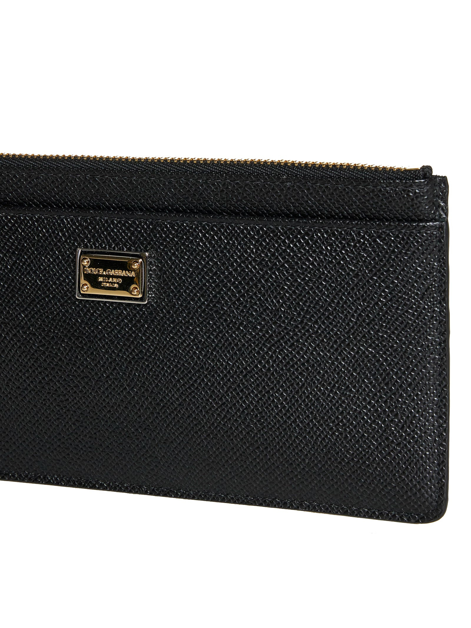 Logo-plaque leather card holder - 7