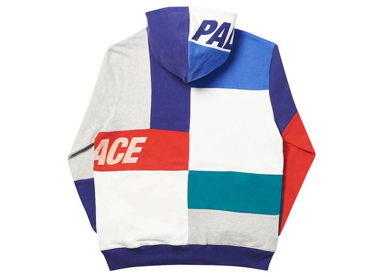 PALACE Palace Patch Hood Grey Marl Multi outlook