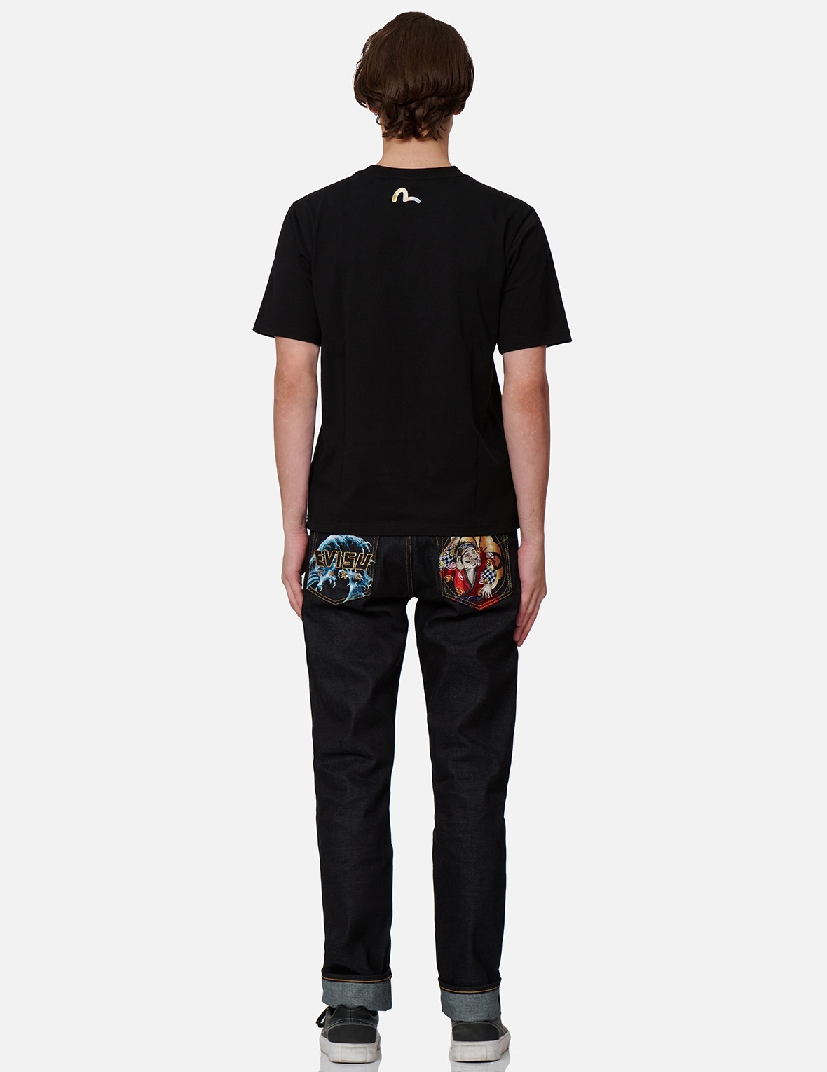 FISHERMAN GODHEAD EMBROIDERY SLIM-FIT JEANS #2010 - 5