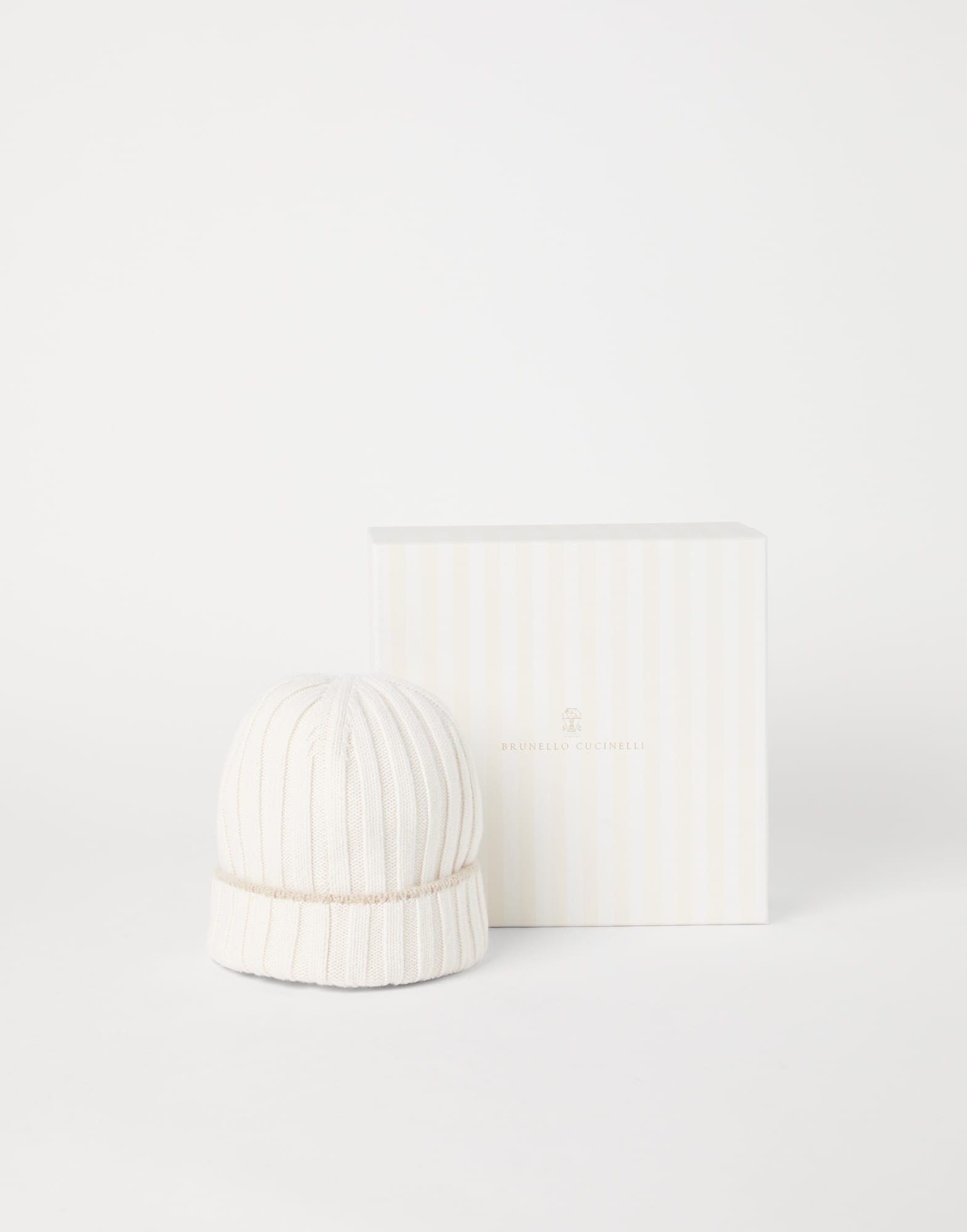 Cashmere rib knit beanie - 4
