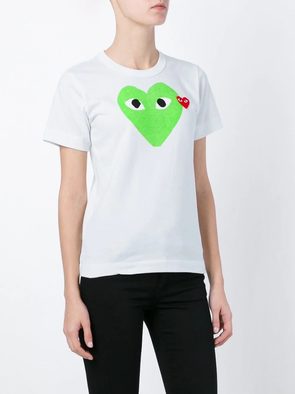 heart print T-shirt - 3