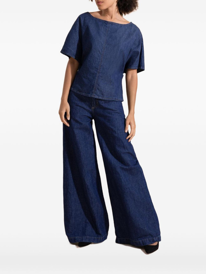 TWP short-sleeve denim T-shirt outlook
