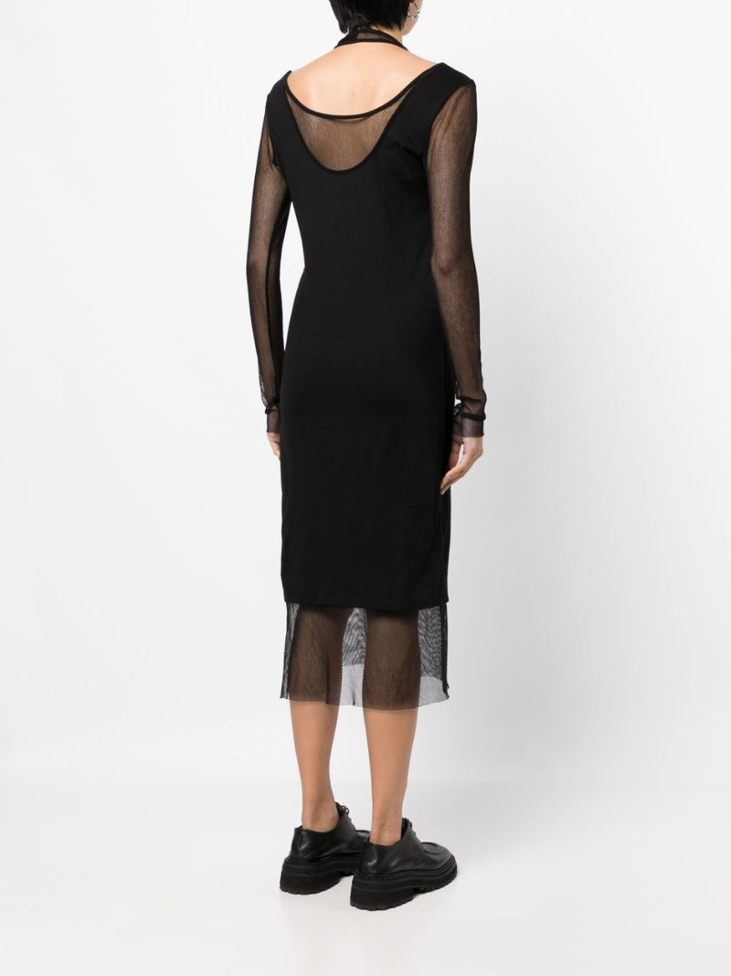layered-effect midi dress 4