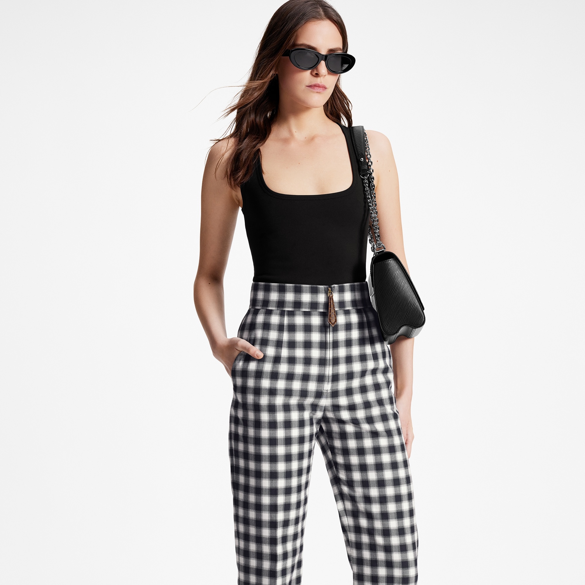 Vichy Check Pants - 5