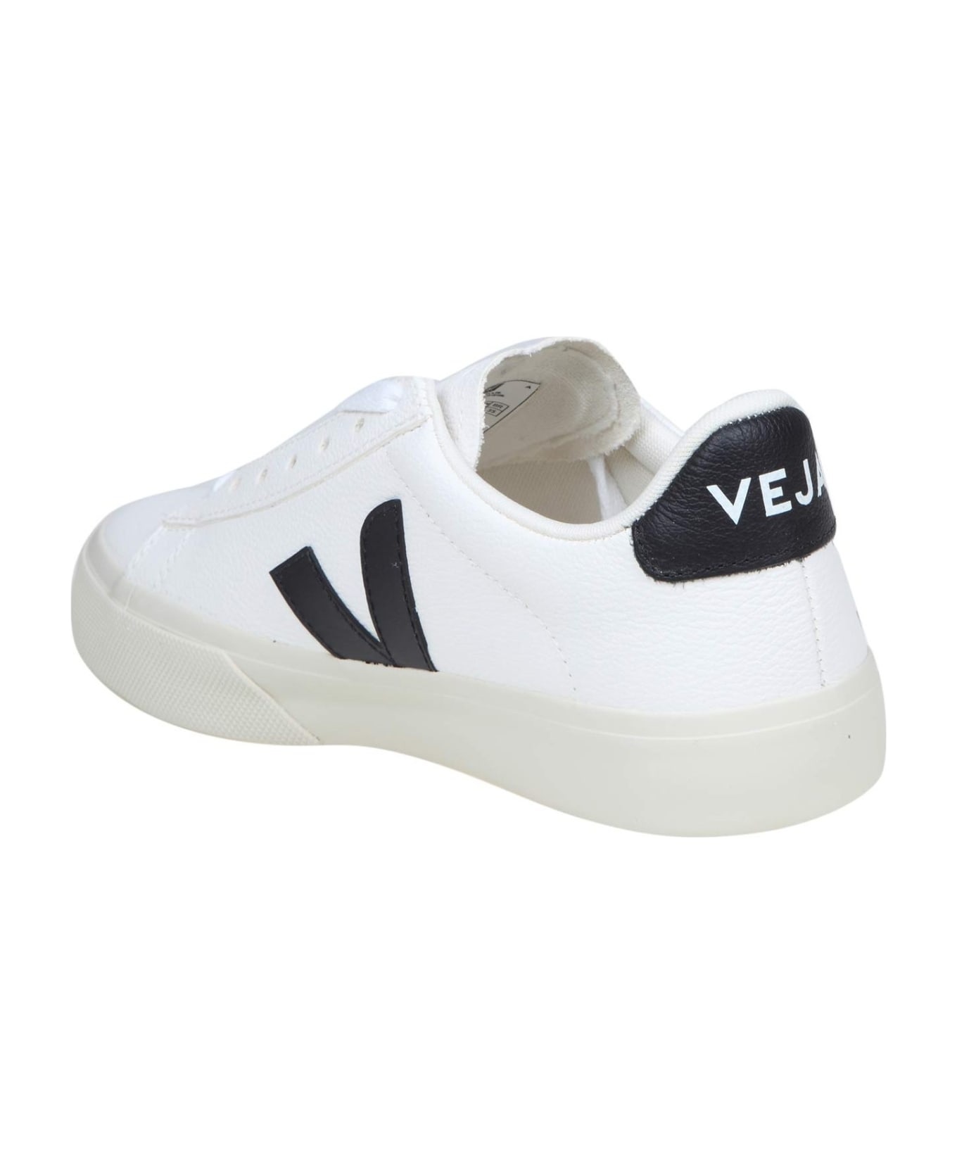 Campo Chromefree In Black And White Leather - 3