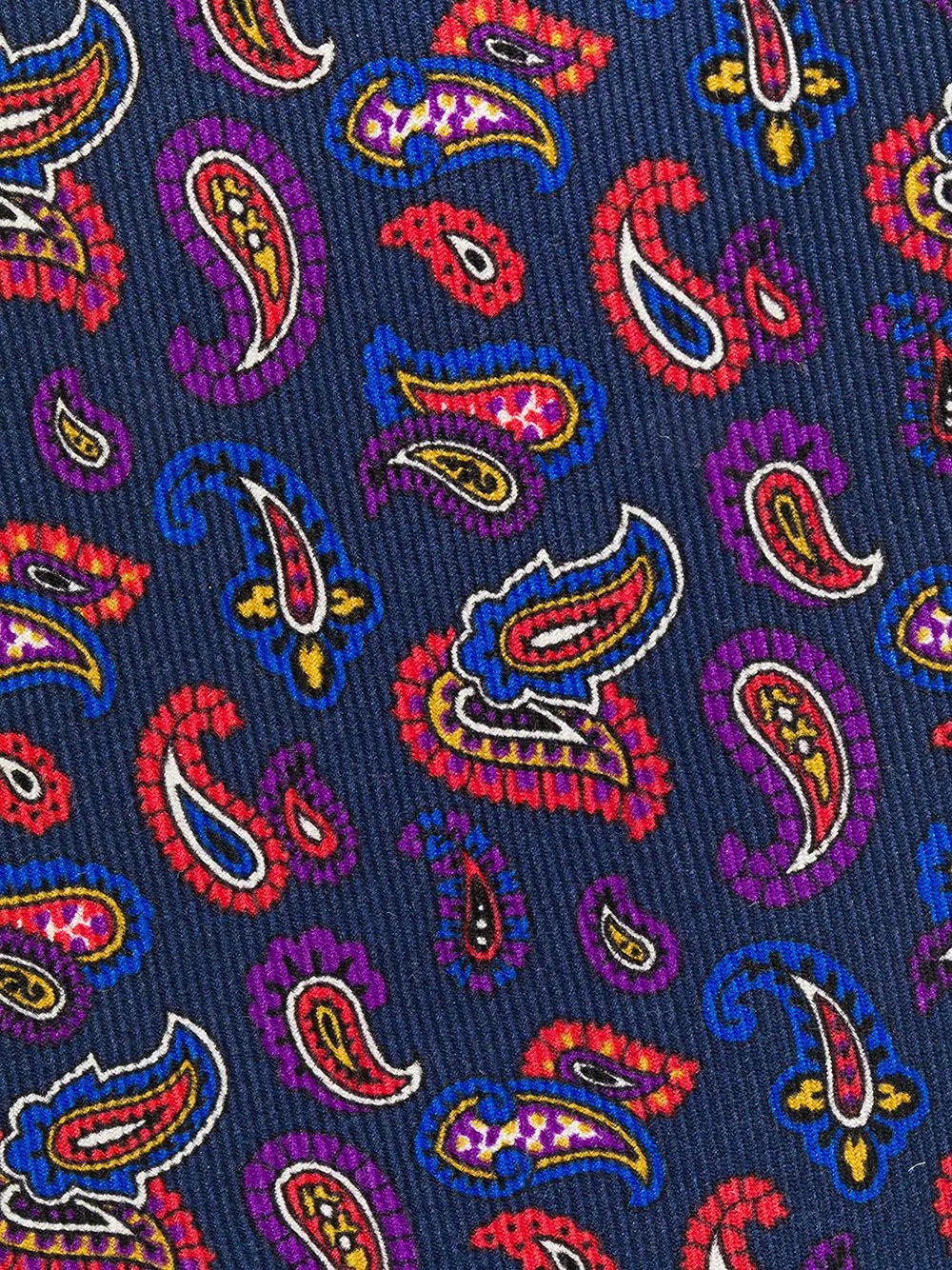 Micro paisley-print silk tie - 2