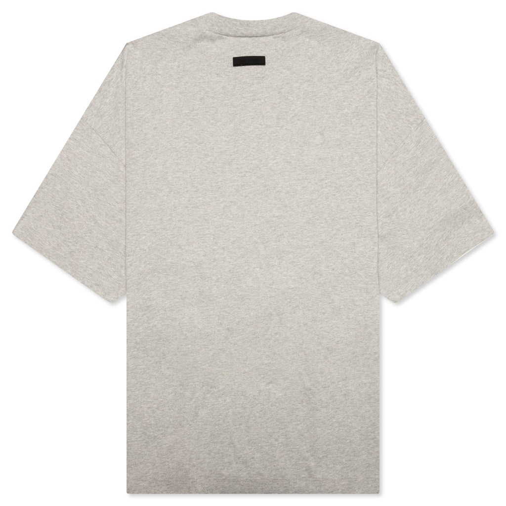 HEAVY JERSEY CREWNECK T-SHIRT - LIGHT HEATHER GREY - 2