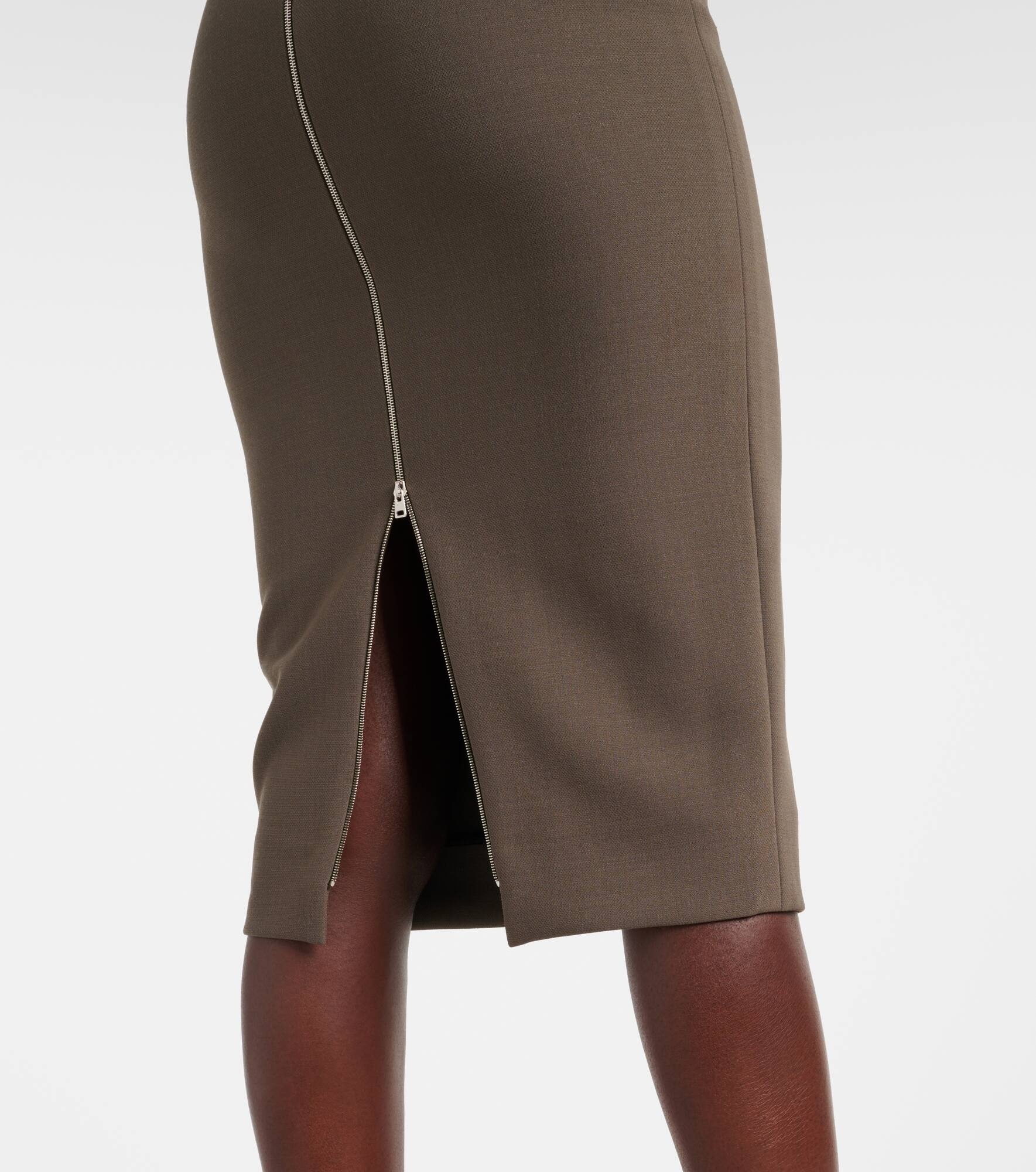 Crêpe midi dress - 5