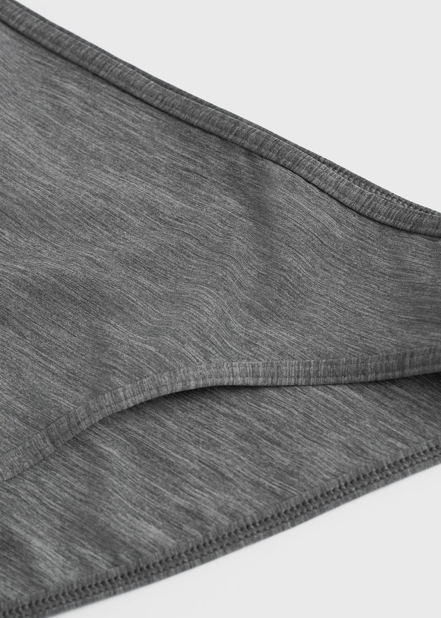 Binding-edge bikini bottoms grey melange - 6