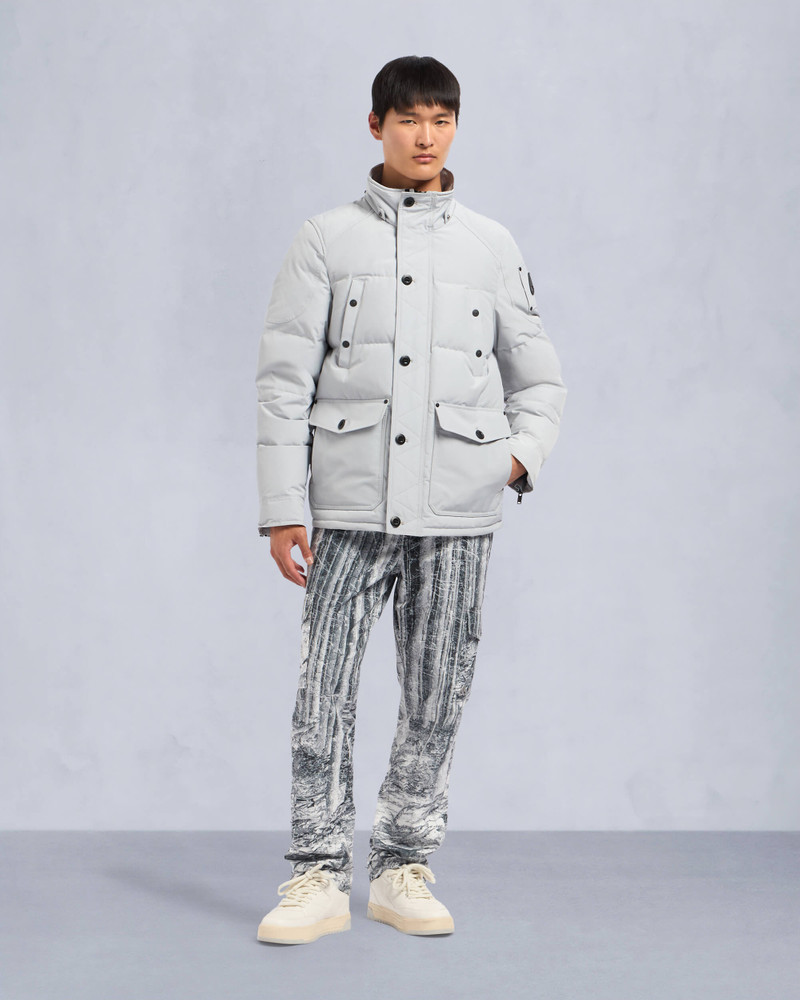 ONYX ROUND ISLAND SHEARLING TRIM JACKET 7