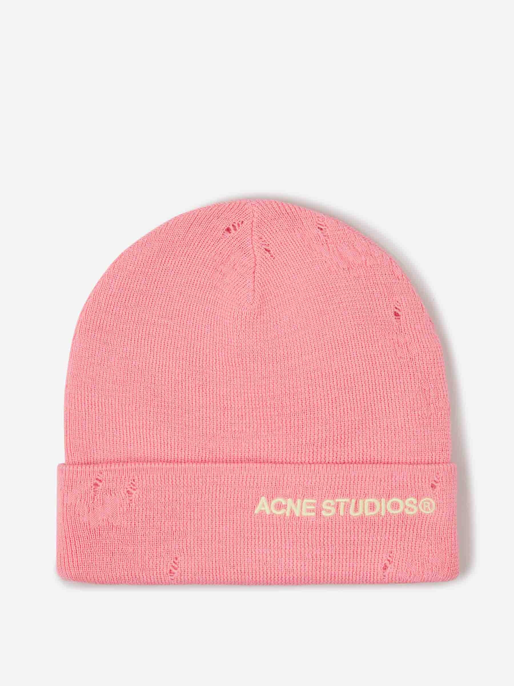 DISTRESSED LOGO BEANIE - 1