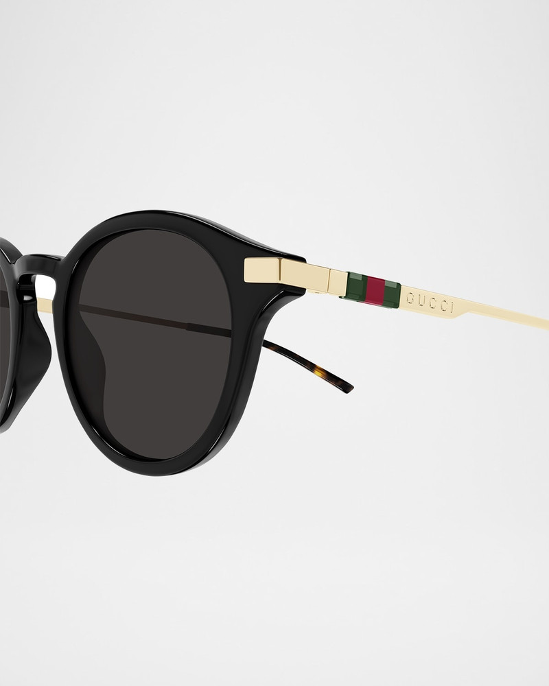 GUCCI Men's GG1890SAM Acetate Round Sunglasses outlook