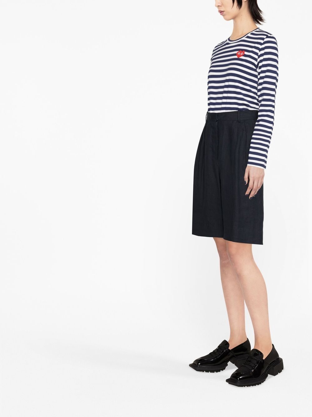 horizontal-stripe long-sleeve T-shirt - 3