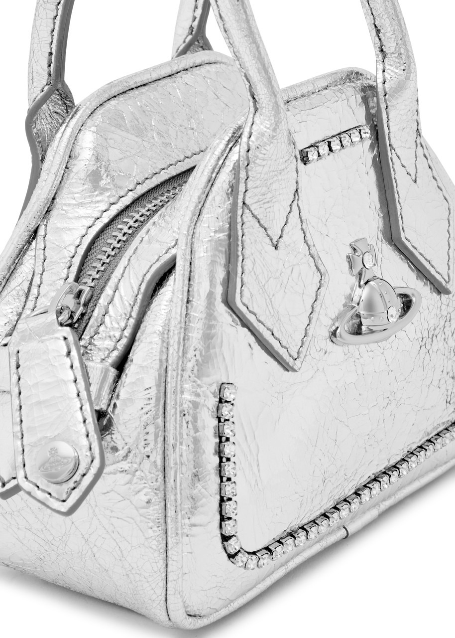 Vivienne Westwood Yasmine Mini Metallic Leather top Handle bag - 3