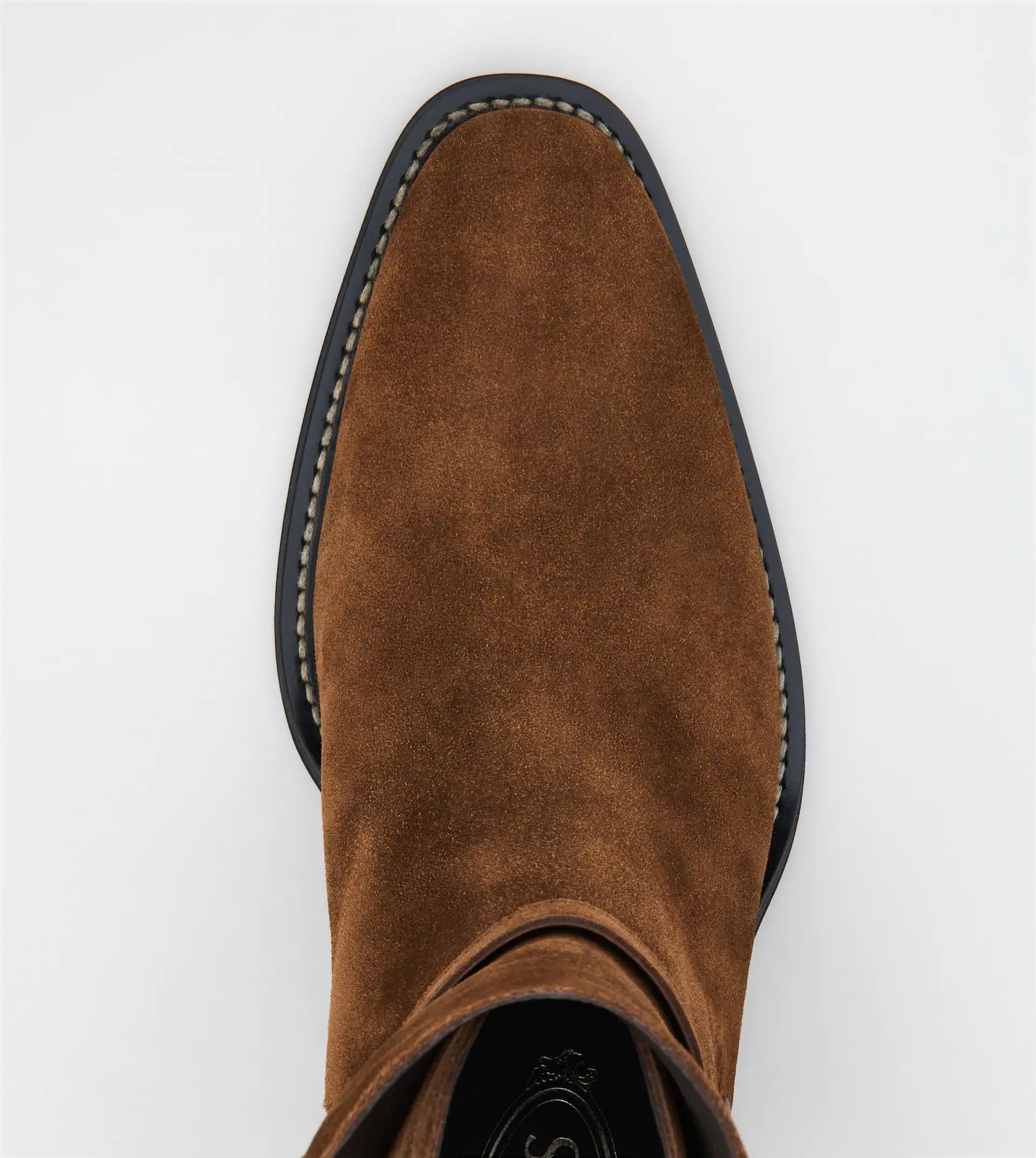 ANKLE BOOTS IN SUEDE - BROWN - 5