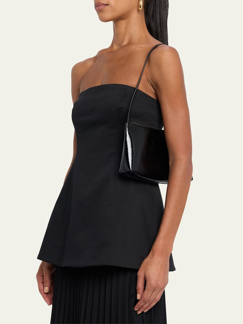 Mansur Gavriel Gaia Naplak Leather Shoulder Bag outlook