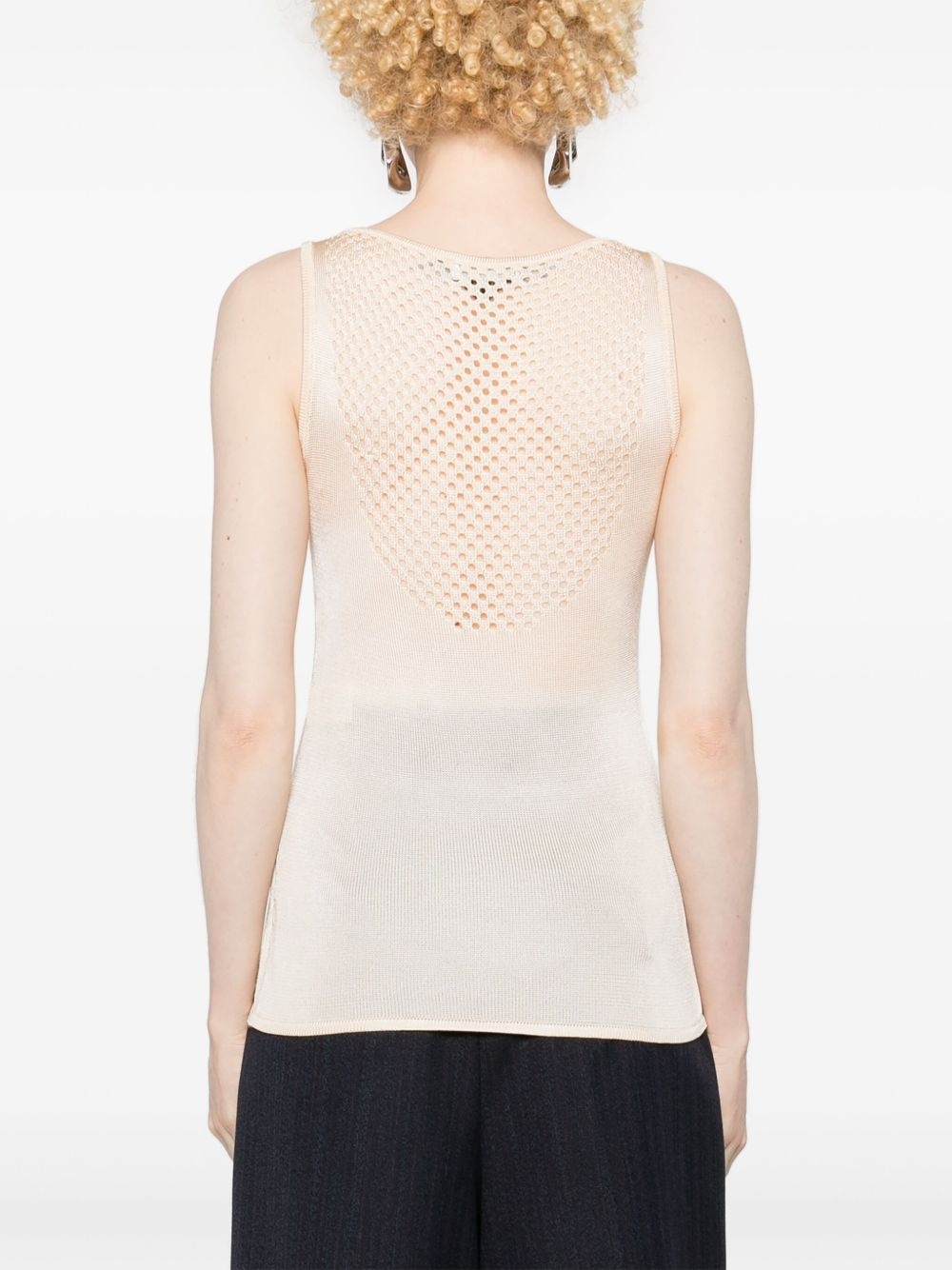 bead-embellished knitted top - 4