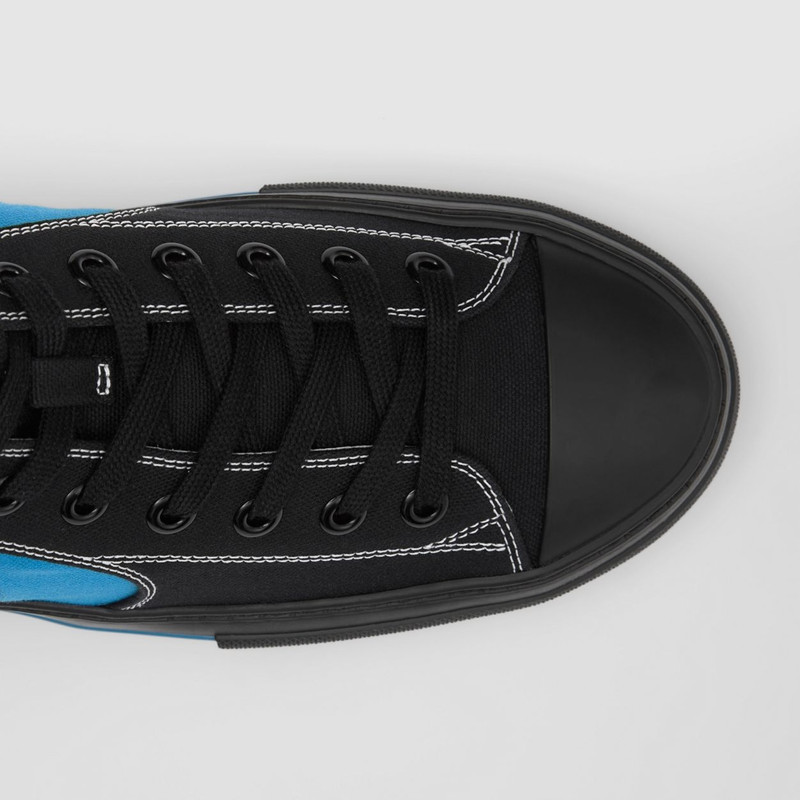 Burberry Cotton and Nylon Sub High-top Sneakers outlook