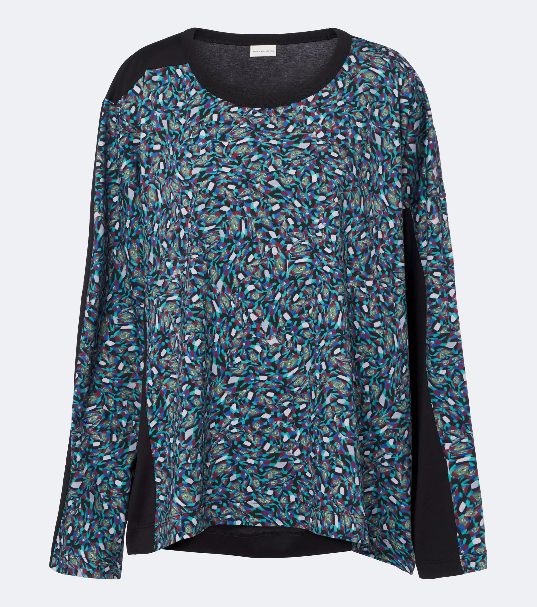 Printed cotton jersey top - 1