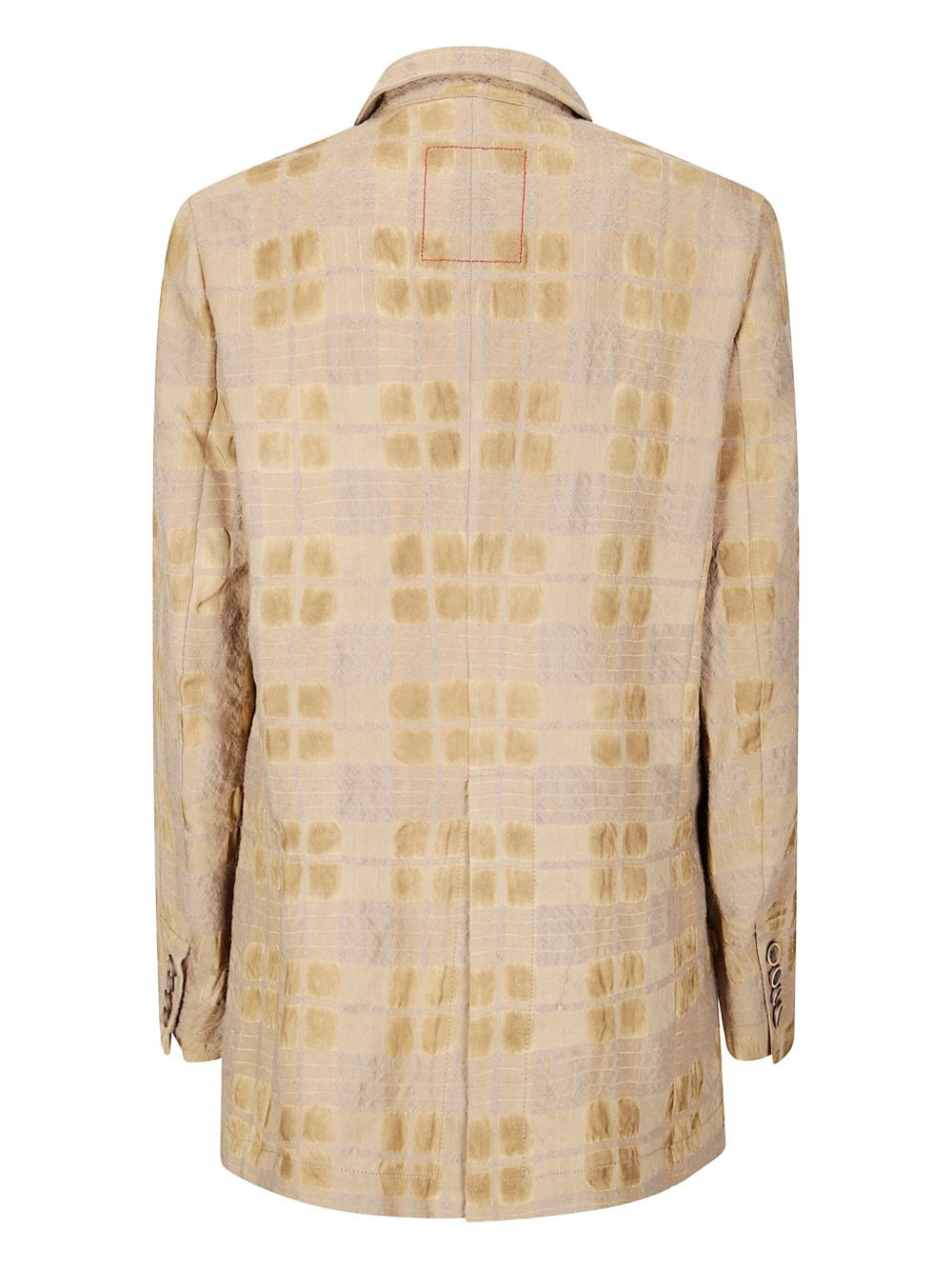 patterned single-breasted blazer - 2