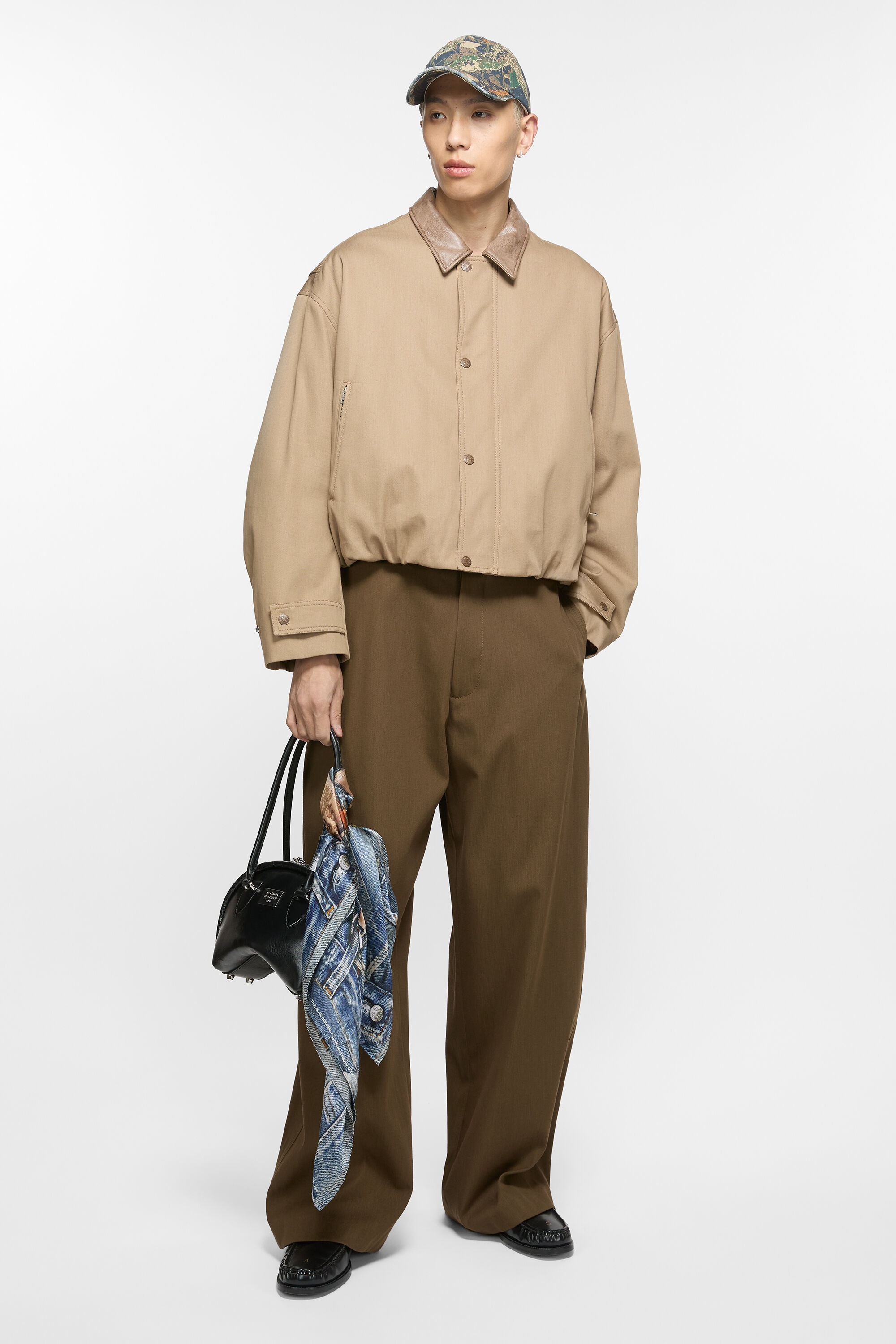 Twill trousers - Olive green - 3