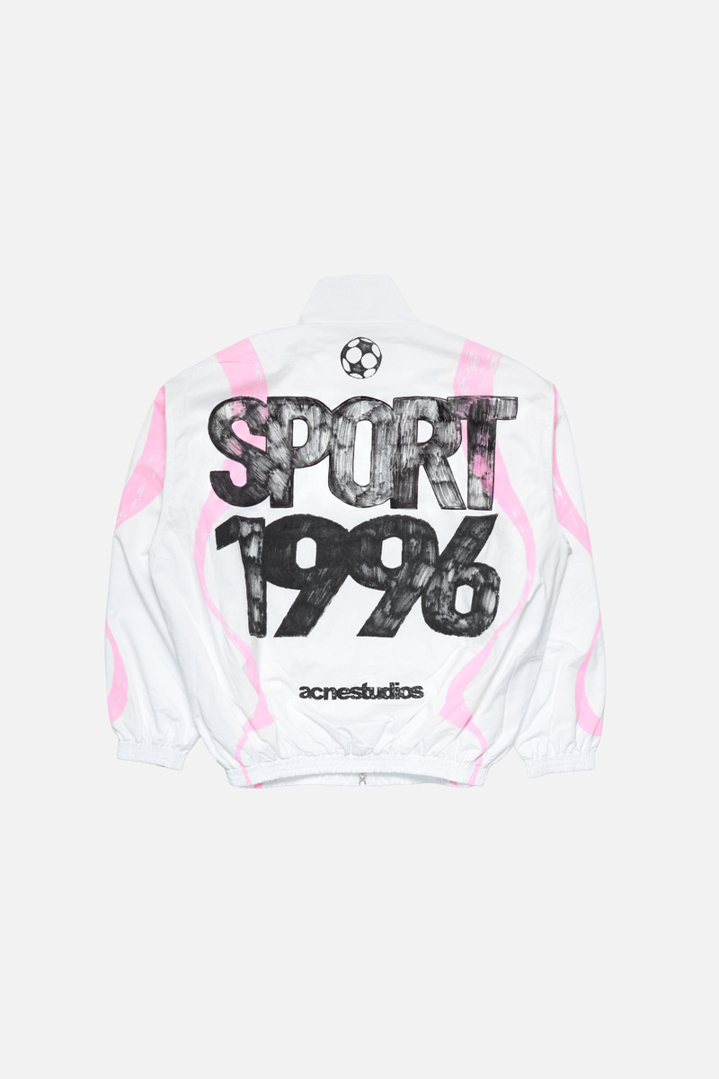 Technical jacket with logo - Optic White 7
