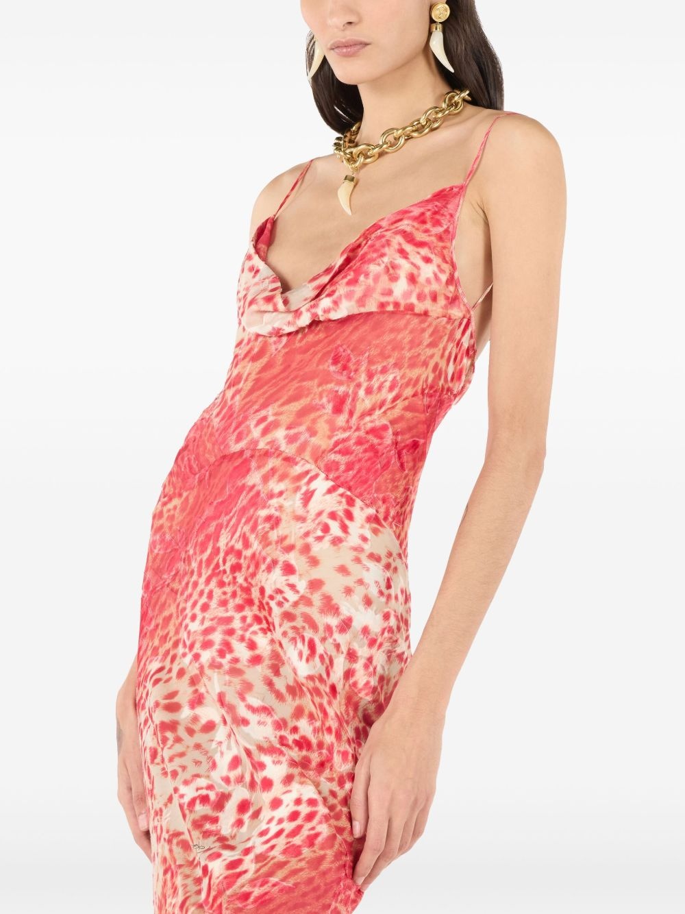 animal print maxi dress - 5
